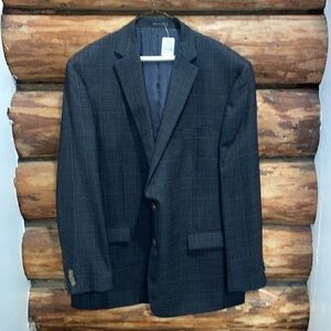 💙Very Nice Vintage Austin Reed Plaid Wool 48L Blazer